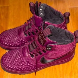 Nike Maroon High-Top Sneakers